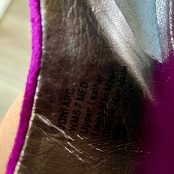 Kenneth Cole Reaction Purple Suede Booties - Size 7 - Picture 7 of 10